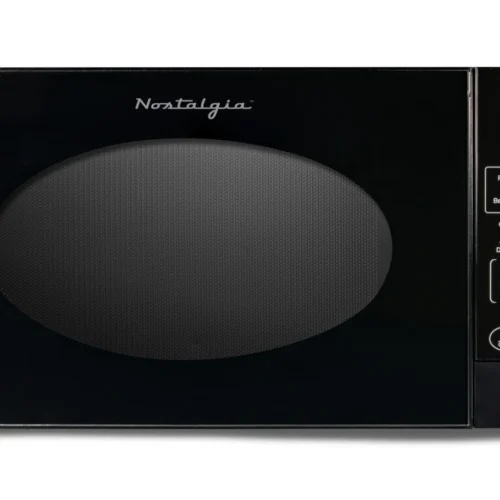 Retro 0.7 Cubic Foot Countertop Microwave Oven - Black (Derivative)