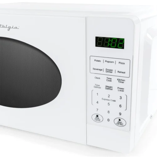 Retro 0.7 Cubic Foot Countertop Microwave Oven -Nostalgia Food NRMOGZ7WH6A 02 scaled