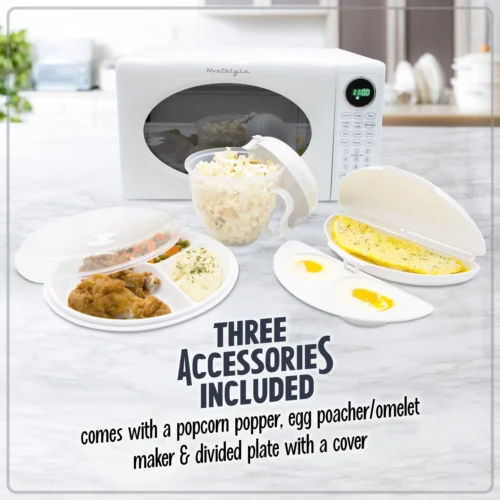 Retro 0.7 Cu Ft Retro Microwave + Accessory Bundle -Nostalgia Food NRMOPMAC7WH6A feature 03 scaled