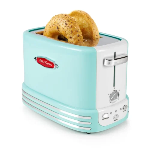 Retro 2-Slice Toaster, Aqua