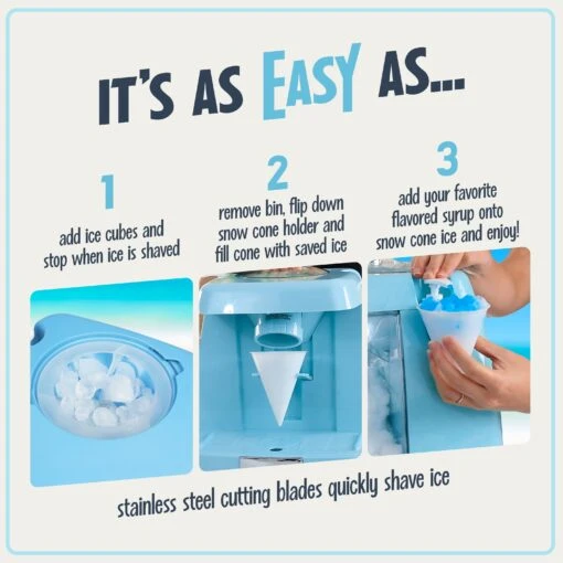 Snow Cone Party Station -Nostalgia Food NSC7BL feature 02