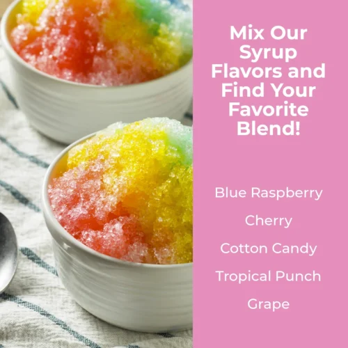 Vintage Snow Cone Maker, Pink -Nostalgia Food NSCM525PK mix6