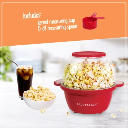 Nostalgia Classic Electric Stirring Popcorn Maker, Makes 8 Cups 15 Nostalgia Classic Electric Stirring Popcorn Maker, Makes 8 Cups -Nostalgia Food NSPFP2RD 02 Includes scaled