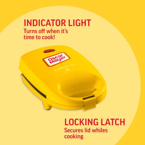 Oscar Mayer Sandwich Maker With Beverage Cooler Bag -Nostalgia Food OMBCSNDM5YW 03 otherfeatures scaled