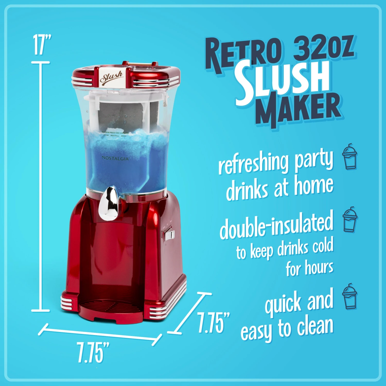32-Ounce Retro Slush Drink Maker 2 32-Ounce Retro Slush Drink Maker - Image 2