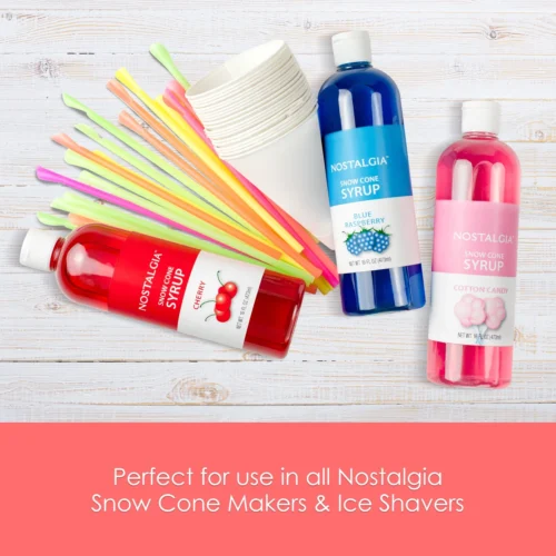 Retro Single Countertop Snow Cone Maker -Nostalgia Food RSM702 05 kitsupdated scaled