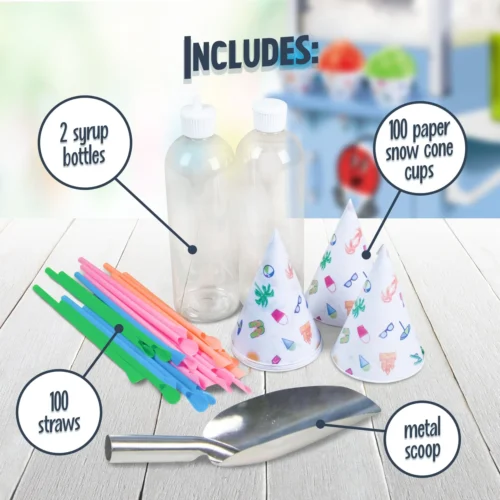 54-Inch Tall Snow Cone Cart -Nostalgia Food SCC200 feature 04 scaled