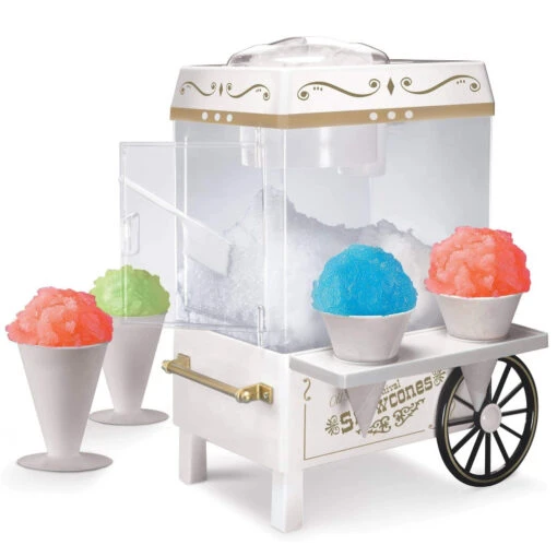 Vintage Snow Cone Maker, White