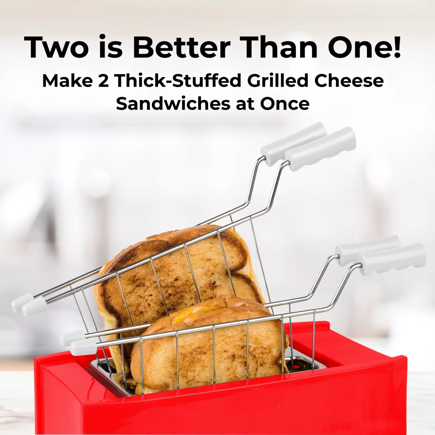 Coca-Cola® Grilled Cheese Toaster With Easy-Clean Toaster Baskets And Adjustable Toasting Dial 3 Coca-Cola® Grilled Cheese Toaster With Easy-Clean Toaster Baskets And Adjustable Toasting Dial - Image 3