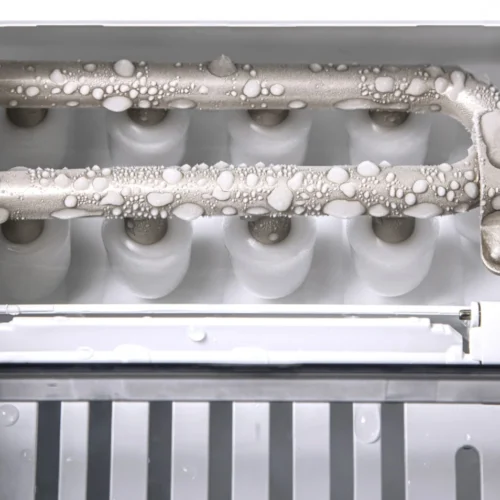 Thermostar 26-Pound Automatic Self-Cleaning Portable Countertop Ice Maker Machine With Handle -Nostalgia Food TSICEBHNSC26SL 05 scaled