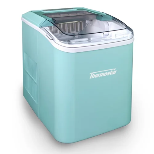 Thermostar 26-Pound Automatic Self-Cleaning Portable Countertop Ice Maker Machine -Nostalgia Food TSICEBNHSC26AQWN TS ALTHERO