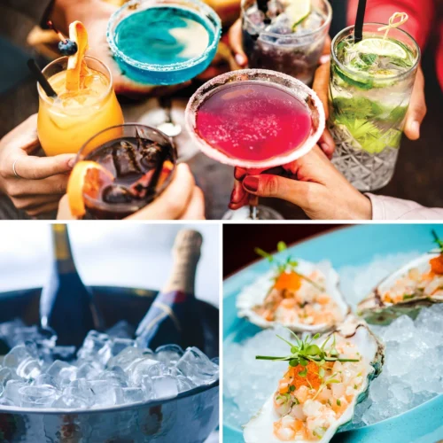 Thermostar 26-Pound Automatic Self-Cleaning Portable Countertop Ice Maker Machine -Nostalgia Food TSICEBNHSC26SL 06 icecollage scaled