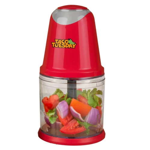 Taco Tuesday 2-Speed Salsa & Guacamole Chopper, 2 Cup Capacity