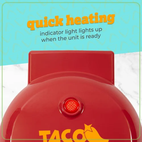 Taco Tuesday Street Taco Quesadilla Maker -Nostalgia Food TTEQM5RD temperature 03 scaled