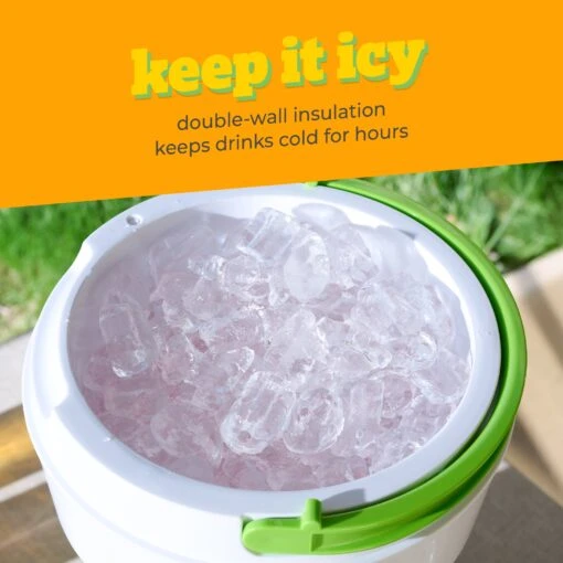 Taco Tuesday 1-Gallon AC/DC Tailgater Party Frozen Margarita & Slush Machine, Green -Nostalgia Food TTMSBINV1WG 03 KeepItIcy ad0809f8 206c 4bf8 9d10 fecf4f2203c1