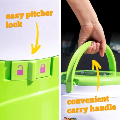 Taco Tuesday 1-Gallon AC/DC Tailgater Party Frozen Margarita & Slush Machine, Green -Nostalgia Food TTMSBINV1WG 04 LockHandle 4dd2d6da 92a3 461e 9fd8 cbfa9ad2b78b