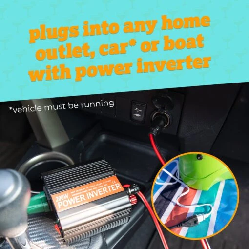 Taco Tuesday 1-Gallon AC/DC Tailgater Party Frozen Margarita & Slush Machine, Green -Nostalgia Food TTMSBINV1WG 05 PowerInverter 6927bd1d a235 4d12 b3ad 8cf7ba011720