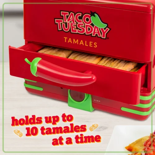 Taco Tuesday Tamales Steamer -Nostalgia Food TTTS48RD6A feature 03 scaled