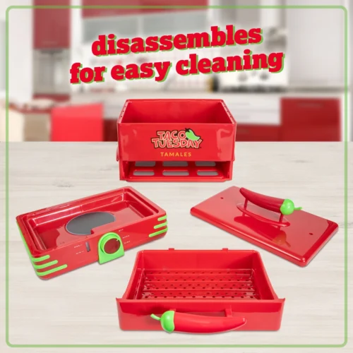 Taco Tuesday Tamales Steamer -Nostalgia Food TTTS48RD6A feature 05 scaled